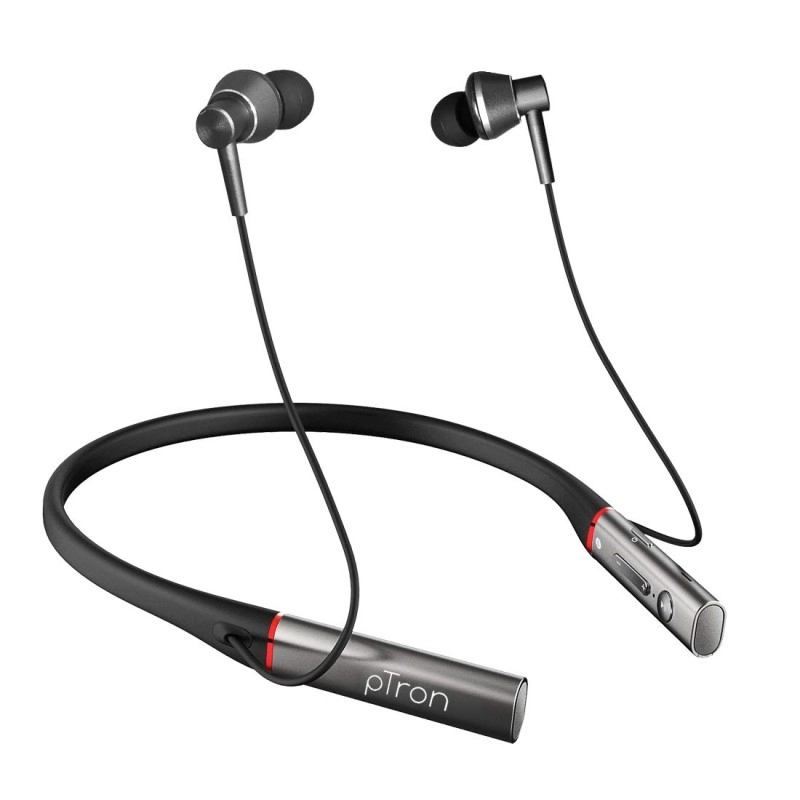 pTron Tangent Plus Magnetic in-Ear Wireless Bluetooth 5.0 Headphones, 15hrs Playback 