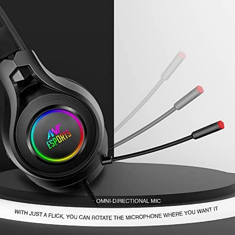 Ant Esports H570 7.1USB Surround Sound Gaming Headset with – Black Ant Esports H570 7.1USB Surround Sound Gaming Headset with – Black