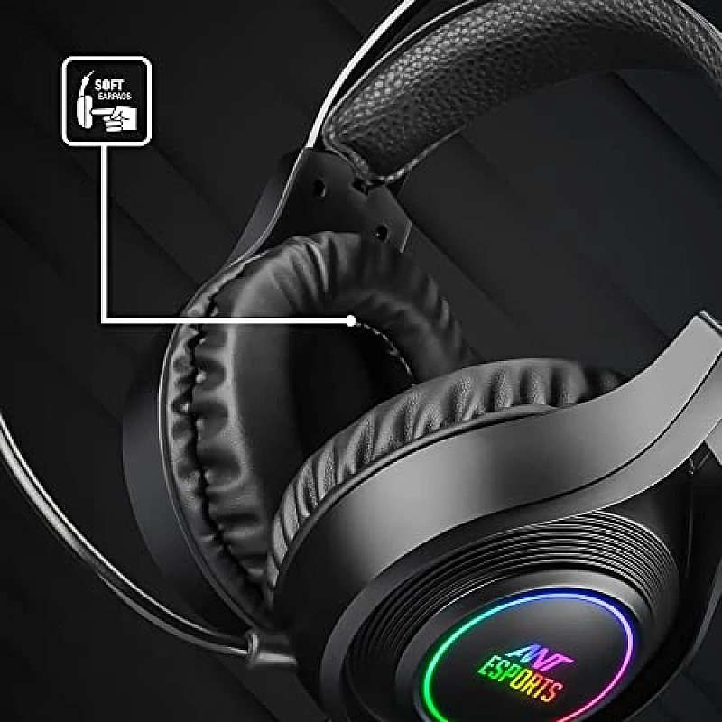 Ant Esports H570 7.1USB Surround Sound Gaming Headset with – Black Ant Esports H570 7.1USB Surround Sound Gaming Headset with – Black
