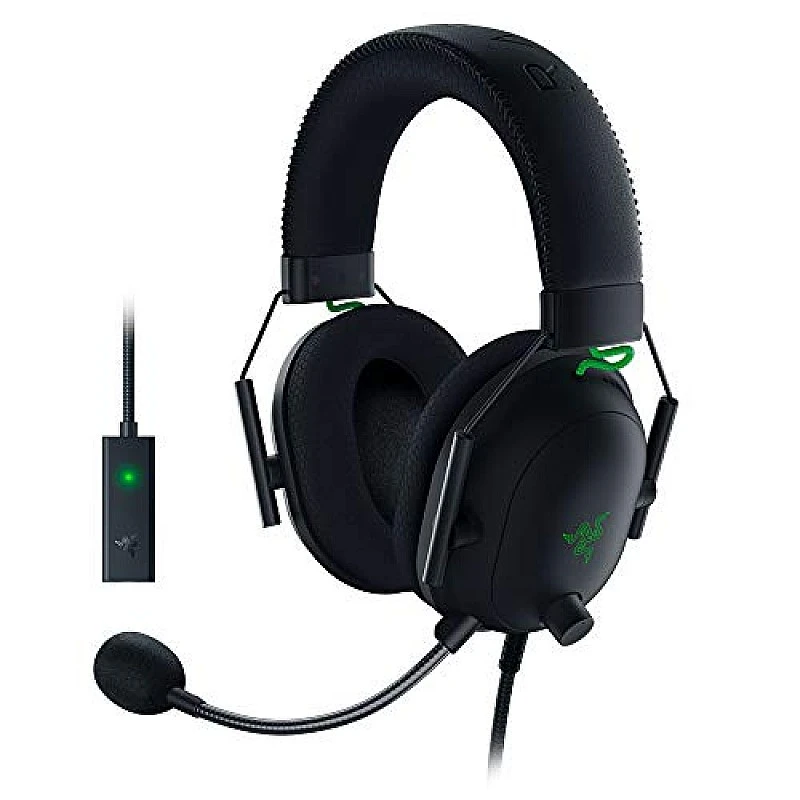 Razer Rz04-03230100-R3M1 Blackshark V2 Wired On Ear Headphones with Mic (Black) Razer Rz04-03230100-R3M1 Blackshark V2 Wired On Ear Headphones with Mic (Black)