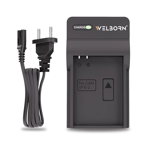 Welborn Camera Battery Charger for Canon Lp-E12 Battery Compatible with Canon Eos M, M2, M10, M50, M100, 100D, Welborn Camera Battery Charger for Canon Lp-E12 Battery Compatible with Canon Eos M, M2, M10, M50, M100, 100D,