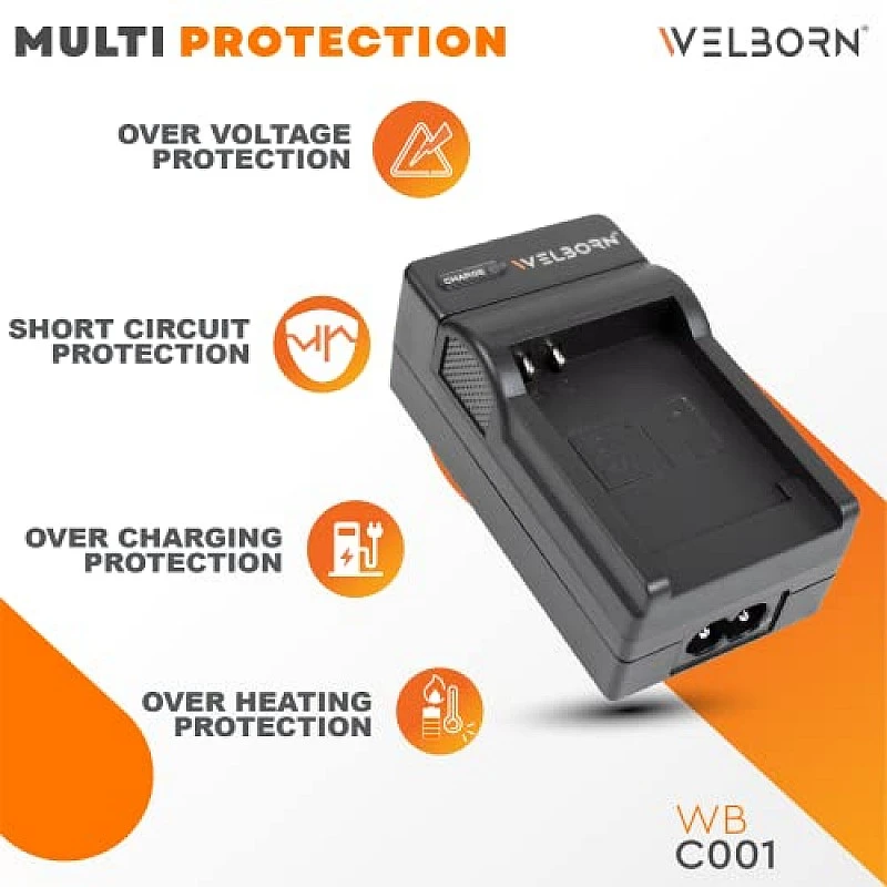 WELBORN Camera Battery Charger for Canon NB-5L Battery WELBORN Camera Battery Charger for Canon NB-5L Battery