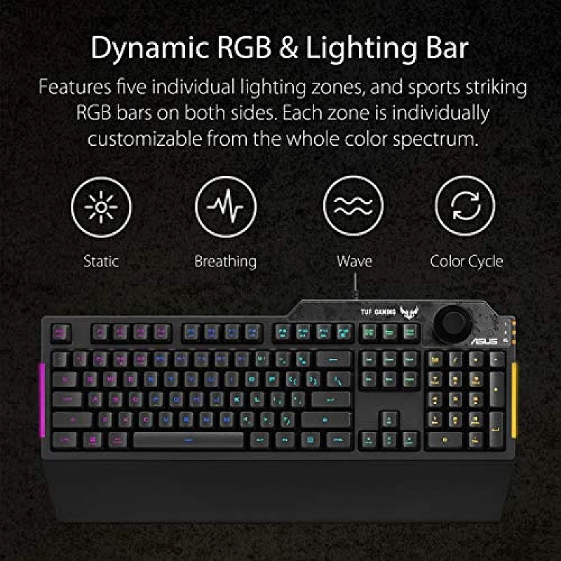 ASUS Membrane Gaming Keyboard for PC - TUF K1 ASUS Membrane Gaming Keyboard for PC - TUF K1