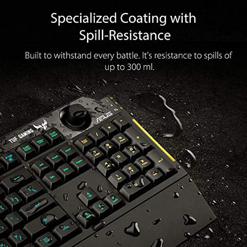 ASUS Membrane Gaming Keyboard for PC - TUF K1 ASUS Membrane Gaming Keyboard for PC - TUF K1