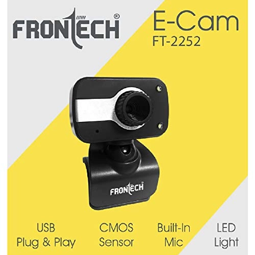 FRONTECH Webcam E-Cam FT-2252 with Built-in Mic