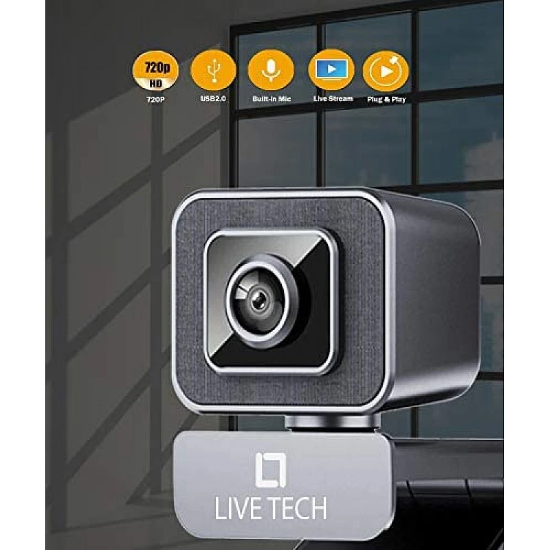 Live Tech Zoom Webcam Widescreen Video Calling, Light Correction, Noise-Reducing Mic, for Skype, FaceTime, Hangouts, WebEx Live Tech Zoom Webcam Widescreen Video Calling, Light Correction, Noise-Reducing Mic, for Skype, FaceTime, Hangouts, WebEx