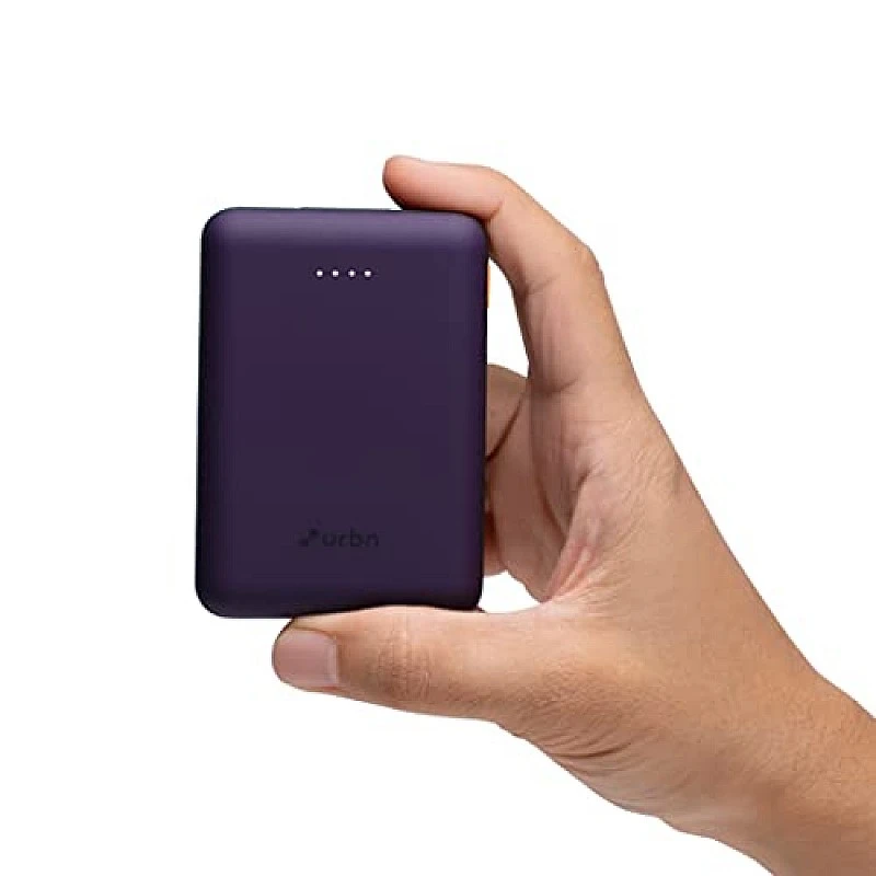 URBN 10000 mAh Li-Polymer Ultra Compact Power Bank 12W Fast Charge Dual USB Output Pocket Size (Purple) URBN 10000 mAh Li-Polymer Ultra Compact Power Bank 12W Fast Charge Dual USB Output Pocket Size (Purple)