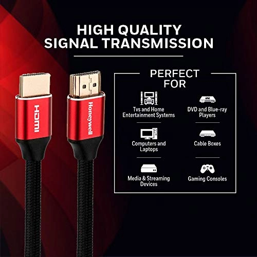 Honeywell 8K Ultra High Speed HDMI Ver 2.1 Cable with ethernet-3M
