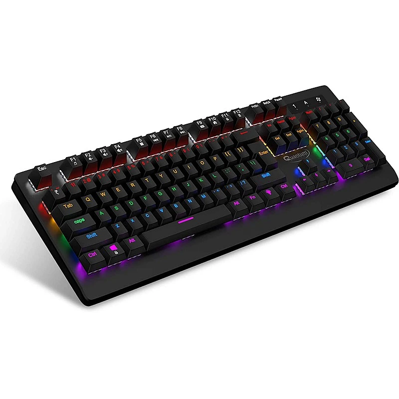 Quantum QHM9800 Rapid Strike Mechanical Gaming Multimedia Wired Keyboard Quantum QHM9800 Rapid Strike Mechanical Gaming Multimedia Wired Keyboard