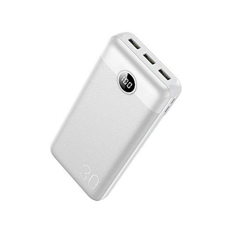 VEGER W3008 LCD Display 30000 mAh Li-Polymer Potable Power Bank (White) VEGER W3008 LCD Display 30000 mAh Li-Polymer Potable Power Bank (White)