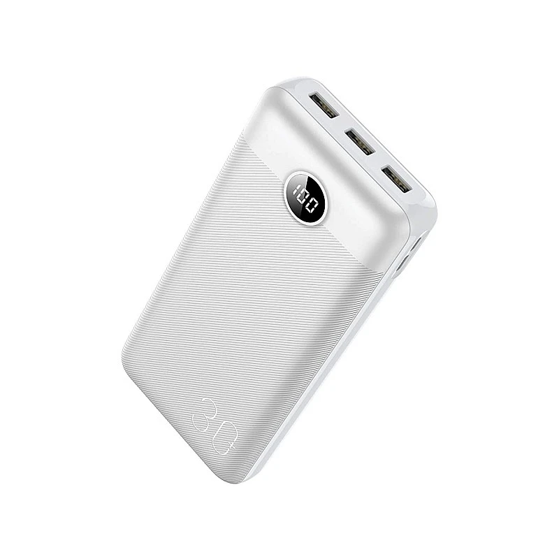 VEGER W3008 LCD Display 30000 mAh Li-Polymer Potable Power Bank (White) VEGER W3008 LCD Display 30000 mAh Li-Polymer Potable Power Bank (White)