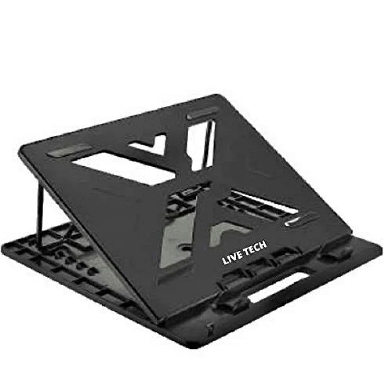 Live Tech Breeze Cooling Pad in View Laptop Stand with 7 Adjustment Levels (Black) Live Tech Breeze Cooling Pad in View Laptop Stand with 7 Adjustment Levels (Black)
