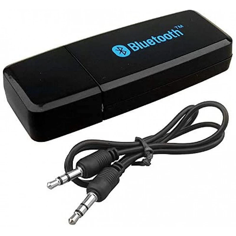 Airtree USB Bluetooth Stereo Music Receiver 3.5mm Adapter Dongle for Speakers, Car, Mp3 (Black) Airtree USB Bluetooth Stereo Music Receiver 3.5mm Adapter Dongle for Speakers, Car, Mp3 (Black)