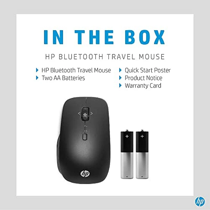 HP Bluetooth Travel Mouse, Black (6SP25AA) HP Bluetooth Travel Mouse, Black (6SP25AA)