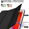 Robustrion Smart Flexible Trifold Flip Case Cover for iPad Air 5th Generation Cover iPad Air 4th Generation iPad Air 5th 4 10.9 inch - Black Robustrion Smart Flexible Trifold Flip Case Cover for iPad Air 5th Generation Cover iPad Air 4th Generation iPad Air 5th 4 10.9 inch - Black