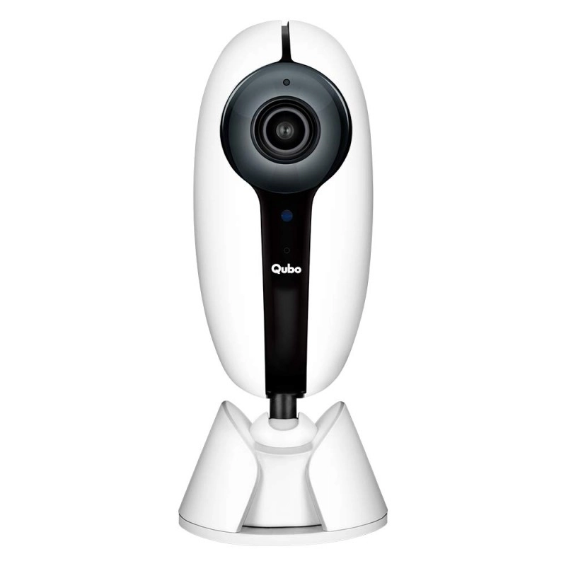Qubo Smart Outdoor Security WiFi Camera (White) with Face Mask Detection | Intruder Alarm System Qubo Smart Outdoor Security WiFi Camera (White) with Face Mask Detection | Intruder Alarm System