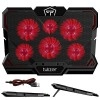 Tukzer RGB Laptop Cooling Pad, Portable Slim Quiet USB Powered Gaming Cooler Stand Chill Mat