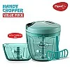 Pigeon Combo Pack of Chopper XL, Mini DOYO DT Vegetable and Fruit Chopper Plastic, Green, Transparent Pigeon Combo Pack of Chopper XL, Mini DOYO DT Vegetable and Fruit Chopper Plastic, Green, Transparent