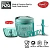 Pigeon Combo Pack of Chopper XL, Mini DOYO DT Vegetable and Fruit Chopper Plastic, Green, Transparent Pigeon Combo Pack of Chopper XL, Mini DOYO DT Vegetable and Fruit Chopper Plastic, Green, Transparent