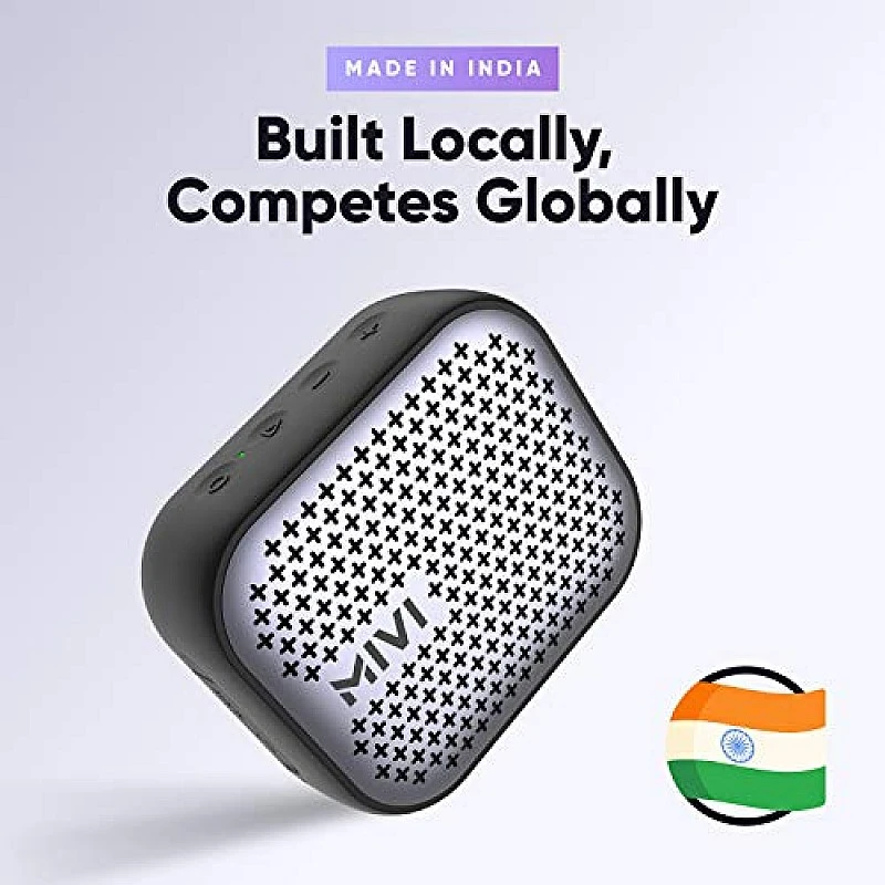 Mivi Roam 2 Bluetooth 5W Portable Speaker,24 Hours Playtime Black Mivi Roam 2 Bluetooth 5W Portable Speaker,24 Hours Playtime Black