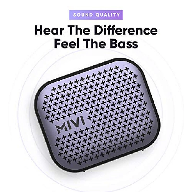 Mivi Roam 2 Bluetooth 5W Portable Speaker,24 Hours Playtime Black Mivi Roam 2 Bluetooth 5W Portable Speaker,24 Hours Playtime Black
