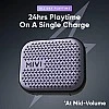 Mivi Roam 2 Bluetooth 5W Portable Speaker,24 Hours Playtime Black Mivi Roam 2 Bluetooth 5W Portable Speaker,24 Hours Playtime Black