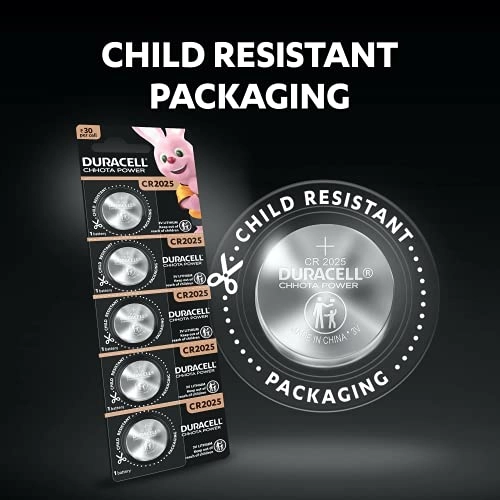 Duracell CR2025 3V Lithium Coin Battery, 20 pcs, 2025 Coin Button-Cell-Battery-DL2025