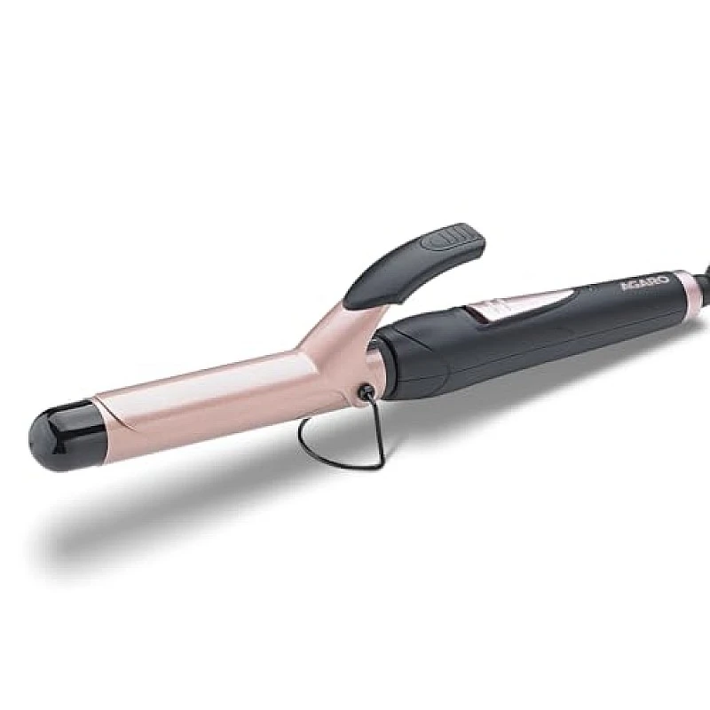 AGARO HC6001 Hair Curler | 25mm Barrel, Tourmaline Ceramic | Fast Heating, Cool Tip | For Long & Short Hair (Black & Rose Gold) AGARO HC6001 Hair Curler | 25mm Barrel, Tourmaline Ceramic | Fast Heating, Cool Tip | For Long & Short Hair (Black & Rose Gold)