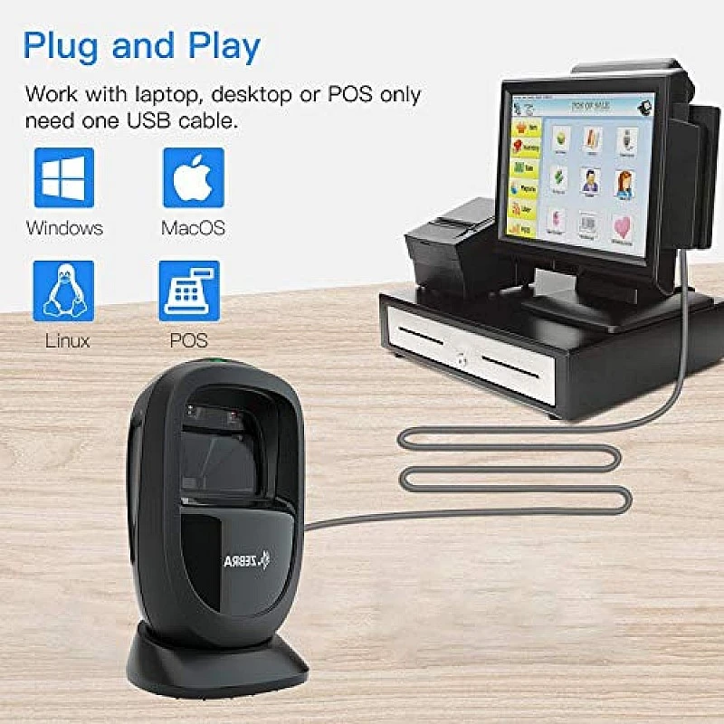 Zebra DS9308 1D 2D Presentation Barcode Scanner Omni Directional QR Black Image Reader for Screen and Printed Bar Code Scan Zebra DS9308 1D 2D Presentation Barcode Scanner Omni Directional QR Black Image Reader for Screen and Printed Bar Code Scan