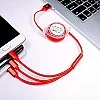 Airtree Retractable 3-in-1 USB Charging Cable | Multi-Device Compatible Airtree Retractable 3-in-1 USB Charging Cable | Multi-Device Compatible