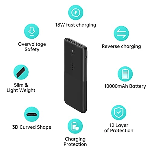 OPPO 10000 mAh Power Bank (18 W) (White, Lithium Polymer)
