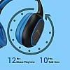 PTron Studio Bluetooth Wireless Over Ear Headphones with Mic (Blue) PTron Studio Bluetooth Wireless Over Ear Headphones with Mic (Blue)