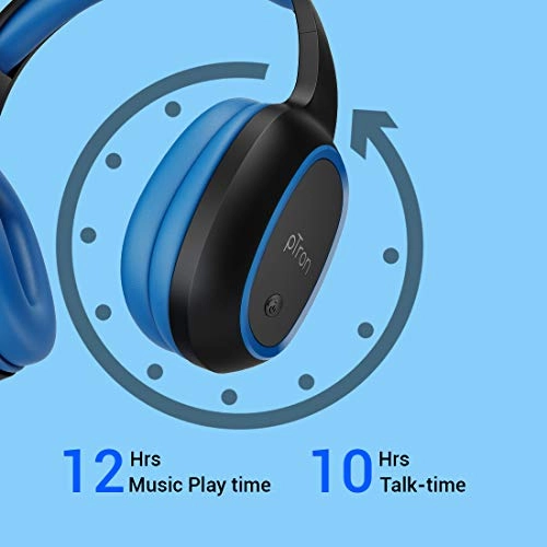 PTron Studio Bluetooth Wireless Over Ear Headphones with Mic (Blue) PTron Studio Bluetooth Wireless Over Ear Headphones with Mic (Blue)
