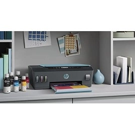 hp smart tank 516 all-in-one multi-function wifi color inkjet printer blue, black wireless, (blue, bottle), refurbished