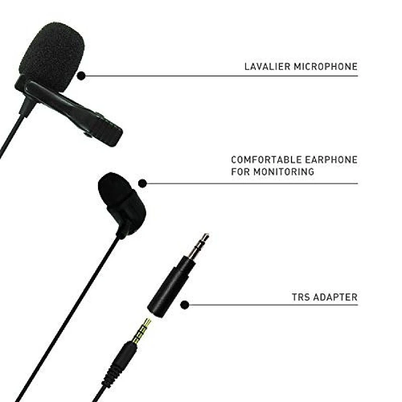 JBL Commercial CSLM20 Omnidirectional Lavalier Microphone, Earphone for calls, Video Conferences, and Monitoring, black, small JBL Commercial CSLM20 Omnidirectional Lavalier Microphone, Earphone for calls, Video Conferences, and Monitoring, black, small