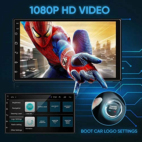 Godryft 7 Inch Full HD 1080P Touch Screen Ultra IPS Display with 1GB RAM 16GB ROM Car Multimedia Player