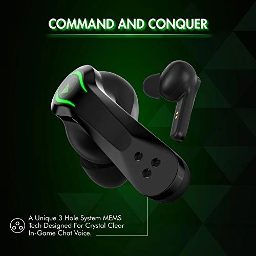 Wings Phantom Gaming True Wireless in Ear Earbuds, Bluetooth 5.0 Earphones with Mic, Full Touch Controls, Type C Charging (Black) Wings Phantom Gaming True Wireless in Ear Earbuds, Bluetooth 5.0 Earphones with Mic, Full Touch Controls, Type C Charging (Black)