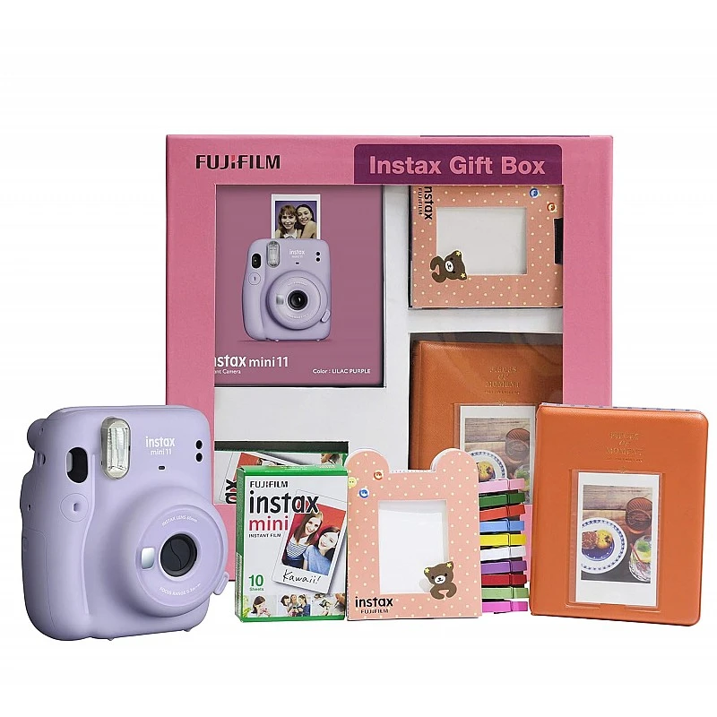 Fujifilm Instax Mini 11 Instant Camera (Lilac Purple) Gift Box with 10 Shots Fujifilm Instax Mini 11 Instant Camera (Lilac Purple) Gift Box with 10 Shots