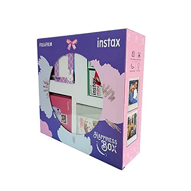 Fujifilm Instax Mini 11 Instant Camera (Ice White) Happiness Box with 40 Shots Fujifilm Instax Mini 11 Instant Camera (Ice White) Happiness Box with 40 Shots