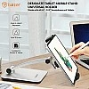 Tukzer Tabletop Foldable Professional Desktop Stand Holder with 360° Swivel & Height Adjustable, Tablets & Smartphones (Grey) Tukzer Tabletop Foldable Professional Desktop Stand Holder with 360° Swivel & Height Adjustable, Tablets & Smartphones (Grey)