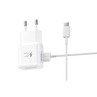 Samsung Original 15W Single Port, USB-A Charger (Cable Included), White Samsung Original 15W Single Port, USB-A Charger (Cable Included), White