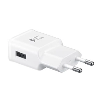 Samsung Original 15W Single Port, USB-A Charger (Cable Included), White Samsung Original 15W Single Port, USB-A Charger (Cable Included), White