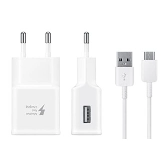 Samsung Original 15W Single Port, USB-A Charger (Cable Included), White Samsung Original 15W Single Port, USB-A Charger (Cable Included), White