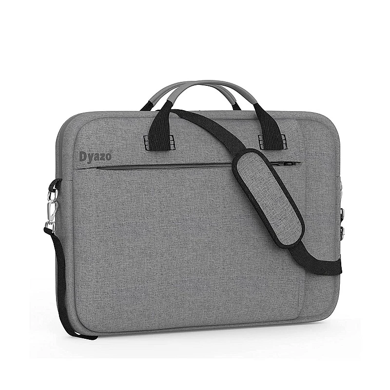 Dyazo Slim Water Resistant Laptop Bag/Briefcase Compatible for Lenovo (Grey) Dyazo Slim Water Resistant Laptop Bag/Briefcase Compatible for Lenovo (Grey)
