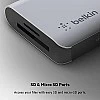 Belkin USB C Hub, 7-in-1 MultiPort Adapter Dock with 4K HDMI 1.4, USB-C PD 3.0, 2X USB-A 3.0 BC1.2, SD 3.0 Card Reader Belkin USB C Hub, 7-in-1 MultiPort Adapter Dock with 4K HDMI 1.4, USB-C PD 3.0, 2X USB-A 3.0 BC1.2, SD 3.0 Card Reader