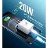 Wayona 20W USB C PD/QC Fast Charging Adapter Compatible for iPhone 15,14,13,12,11,X,8,7,6 Series WHITE Wayona 20W USB C PD/QC Fast Charging Adapter Compatible for iPhone 15,14,13,12,11,X,8,7,6 Series WHITE