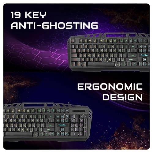 Cosmic Byte Dragon Fly RGB Gaming Keyboard and Mouse Combo,Upgraded1000Hz Gaming Mouse, 12800DPIr Keyboard and Mouse (Black) Cosmic Byte Dragon Fly RGB Gaming Keyboard and Mouse Combo,Upgraded1000Hz Gaming Mouse, 12800DPIr Keyboard and Mouse (Black)