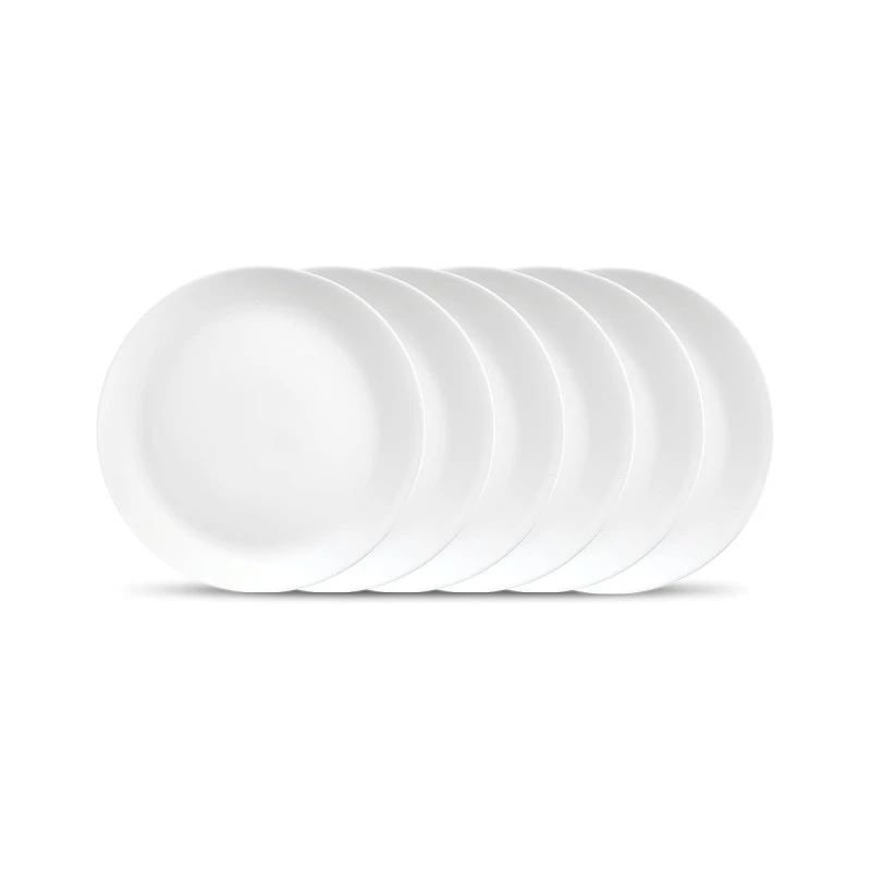 La Opala Diva Cosmo Collection Opal Glass Crockery Full Plate 11 Set of 6 Light & White La Opala Diva Cosmo Collection Opal Glass Crockery Full Plate 11 Set of 6 Light & White