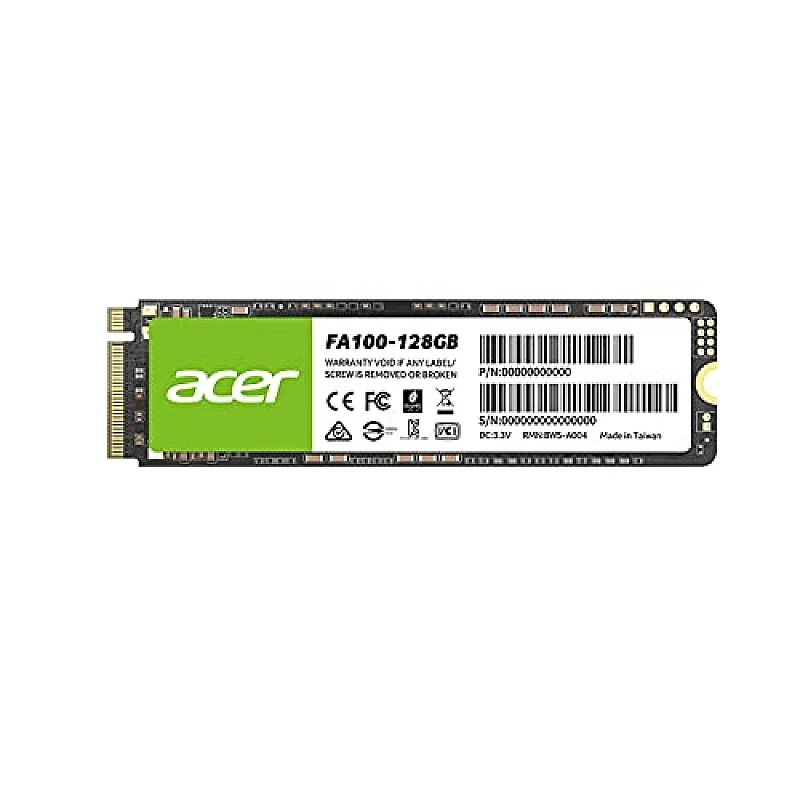 Acer FA100 128GB PCIe Gen3 x4 NVMe 3D NAND SSD M.2 Internal SSD-950MB/s R, 650MB/s W Speed Acer FA100 128GB PCIe Gen3 x4 NVMe 3D NAND SSD M.2 Internal SSD-950MB/s R, 650MB/s W Speed