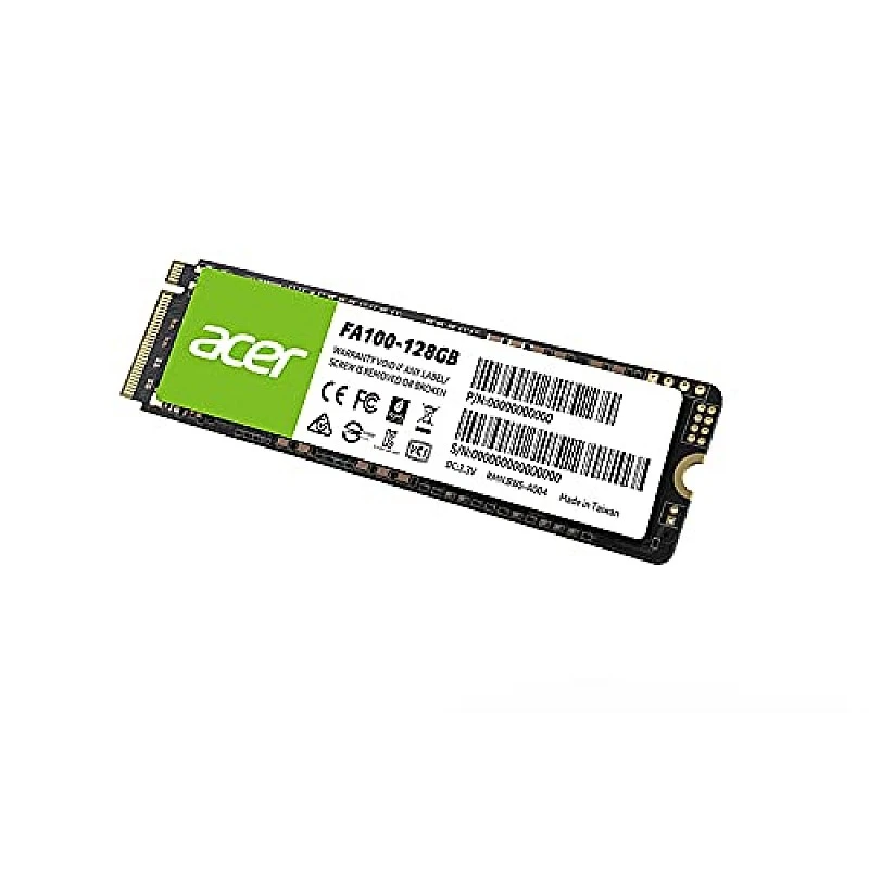 Acer FA100 128GB PCIe Gen3 x4 NVMe 3D NAND SSD M.2 Internal SSD-950MB/s R, 650MB/s W Speed Acer FA100 128GB PCIe Gen3 x4 NVMe 3D NAND SSD M.2 Internal SSD-950MB/s R, 650MB/s W Speed